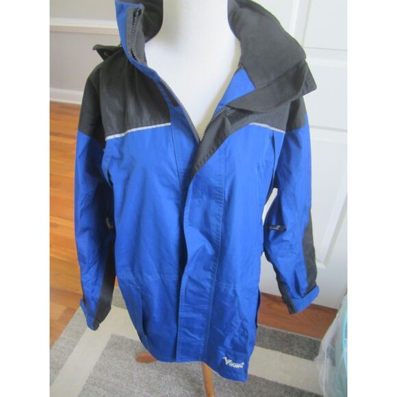 NEW VIKING TEMPEST CLASSIC MENS HOODED  SKI JACKET ROYAL BLUE & BLACK  LARGE - Picture 1 of 7